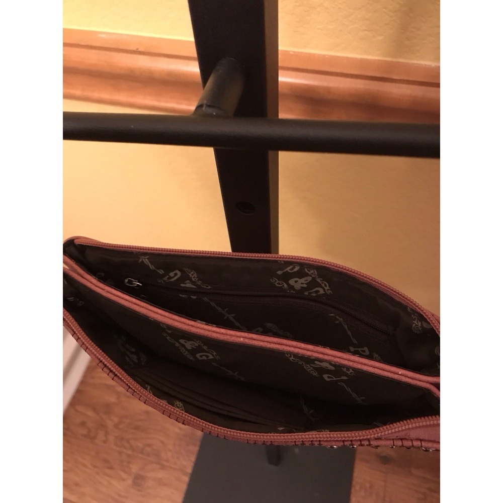 P&G Crossbody Bag Mauve Studded Bag Western Festival - Picture 5 of 6